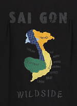 ワイルドサイド ヨウジヤマモト“和柄の龍＆ベトナム地図”刺繍の半袖開襟シャツ｜写真6