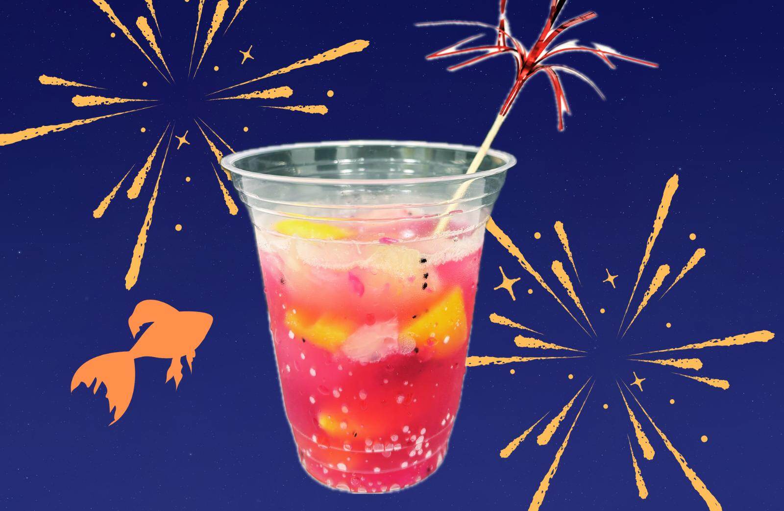 みつけて金魚花火ソーダ 850円 