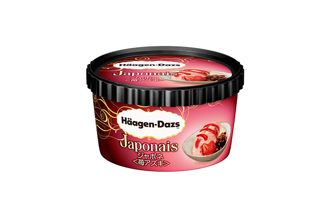 ハーゲンダッツから新作「ジャポネ  苺アズキ」発売 - 和風甘味の上品な味わい | 写真