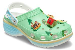 「どうぶつの森」×クロックス“無人島”サンダル、「たぬきち」などジビッツ チャームも