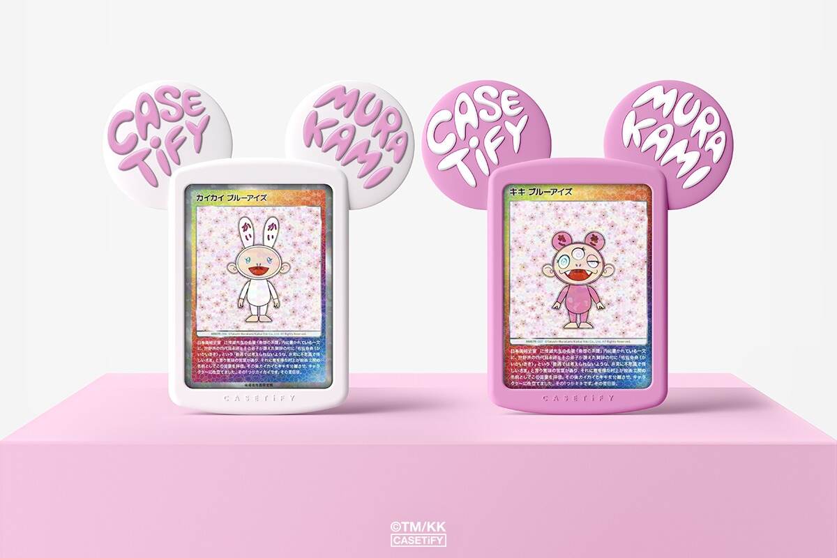 ケースティファイ×村上隆「カイカイ＆キキ」のピンクスマホ
