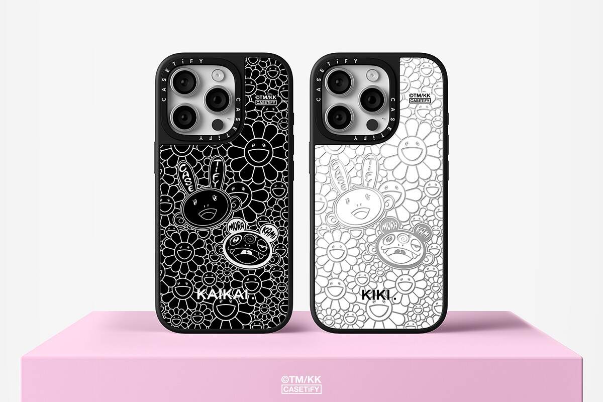 ケースティファイ×村上隆「カイカイ＆キキ」のピンクスマホ