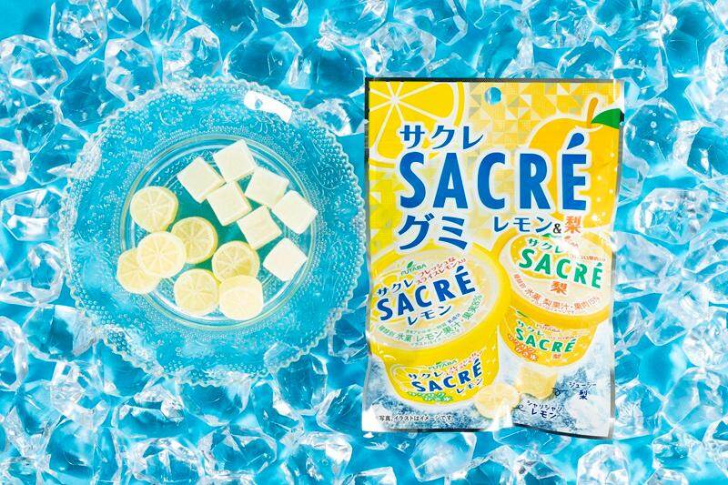 「サクレグミ レモン＆梨」224円 