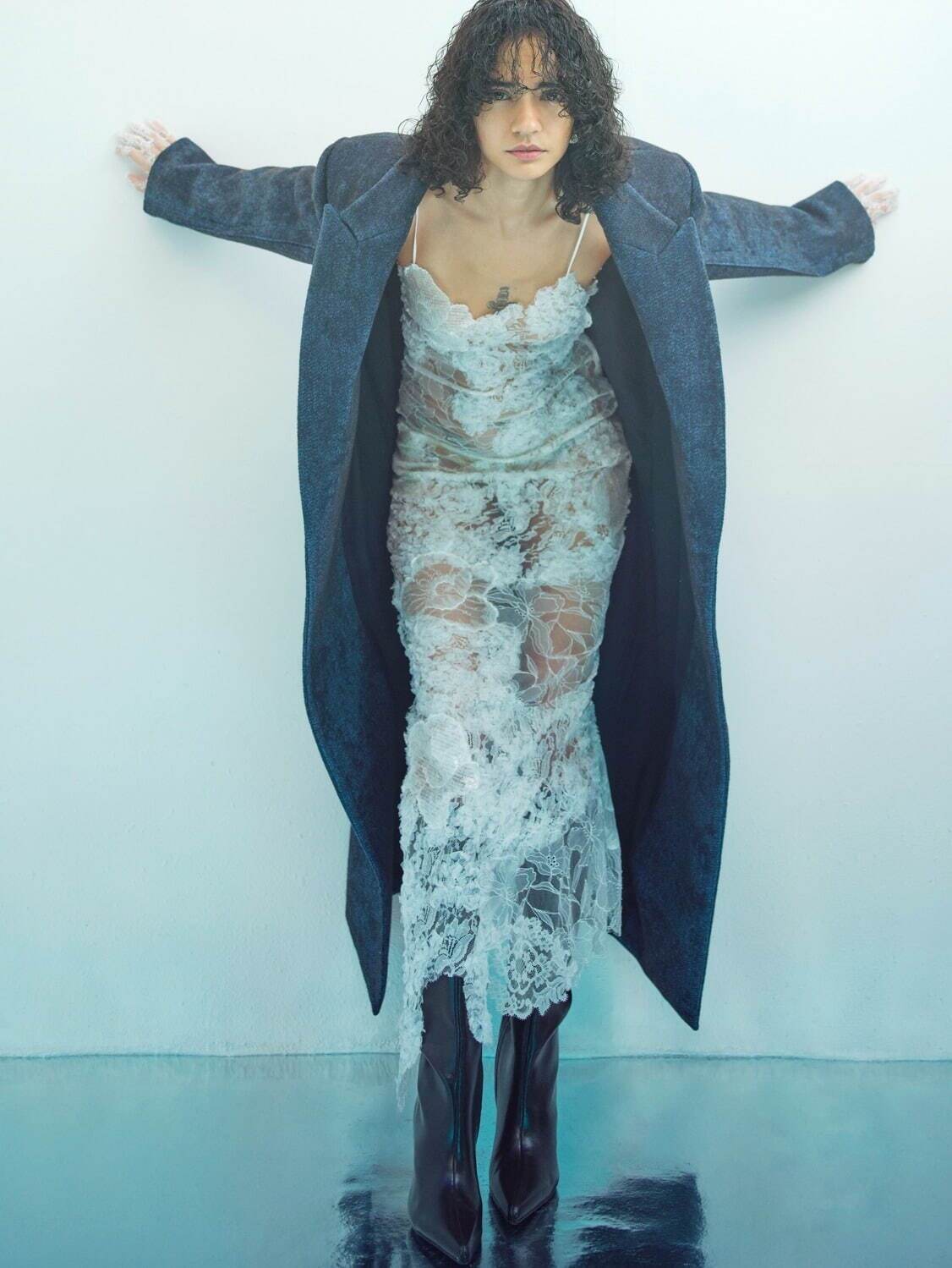 VELVET WOOL LONG COAT 176,000円
