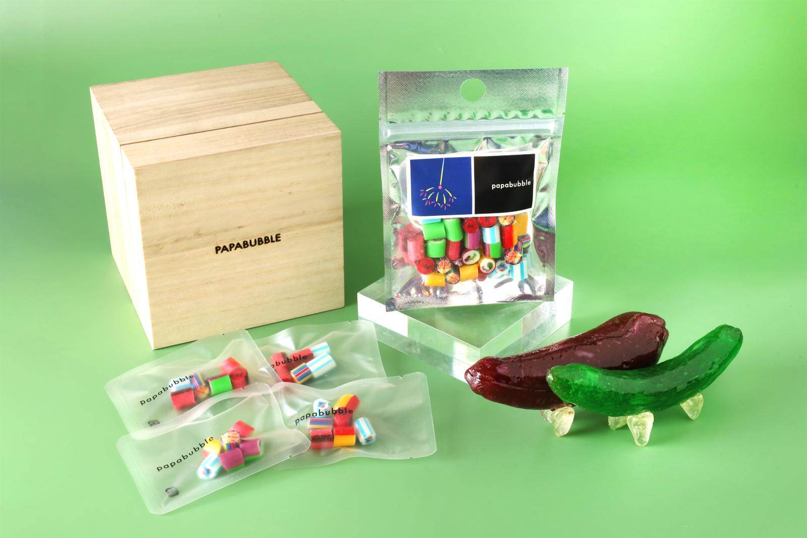 パパブブレ“線香花火や盆踊り”など「日本の夏」絵柄のキャンディミックス、精霊馬キャンディも