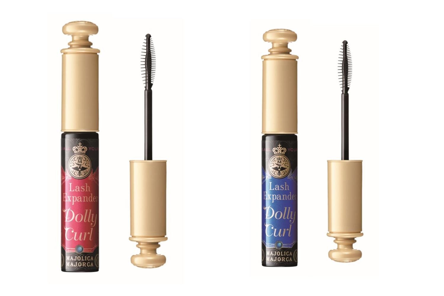 マジョリカ マジョルカ“ラメ煌めく”ハロウィン限定マスカラ、キャンディレッド＆ブルーの2色