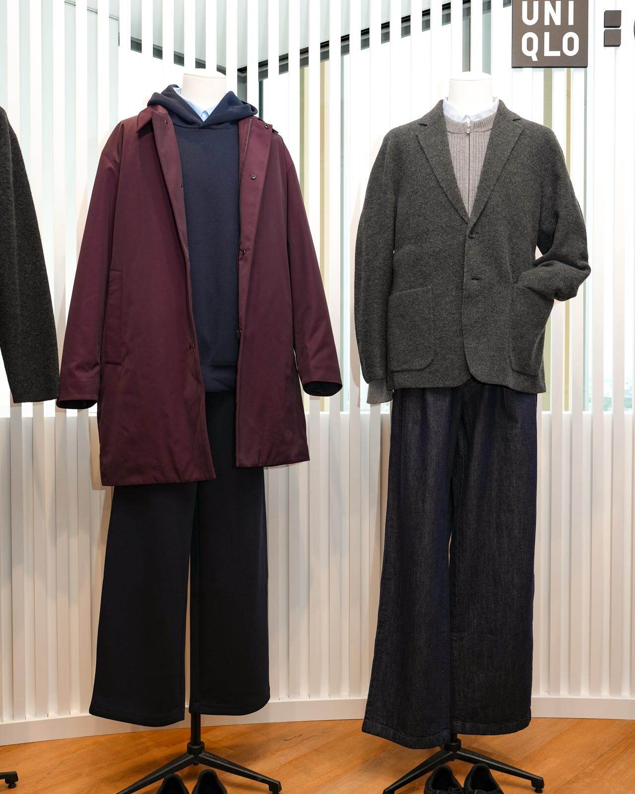 ユニクロ：シー25年秋冬メンズ、フリース襟付きのパフテックジャケット＆フルジップニット｜写真124