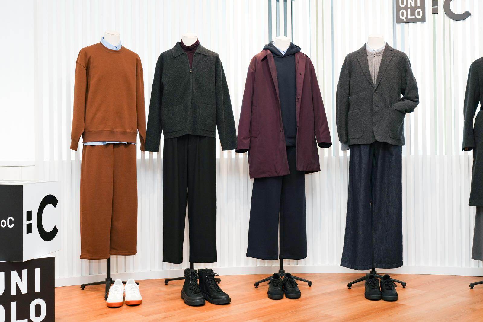 ユニクロ：シー25年秋冬メンズ、フリース襟付きのパフテックジャケット＆フルジップニット｜写真123