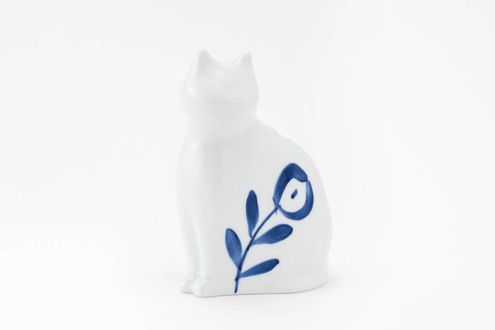 「愛 編む 磁器猫」花猫 4,950円