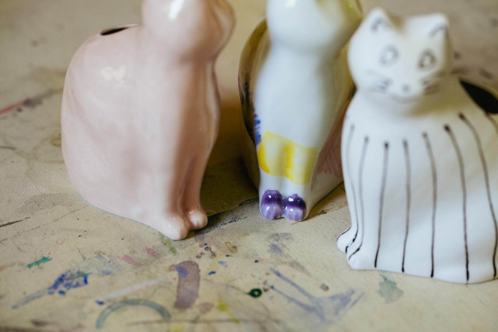 子猫モチーフの“花柄＆カラフル絵付け”花器、元コシラエル・ひがしちか監修｜写真25