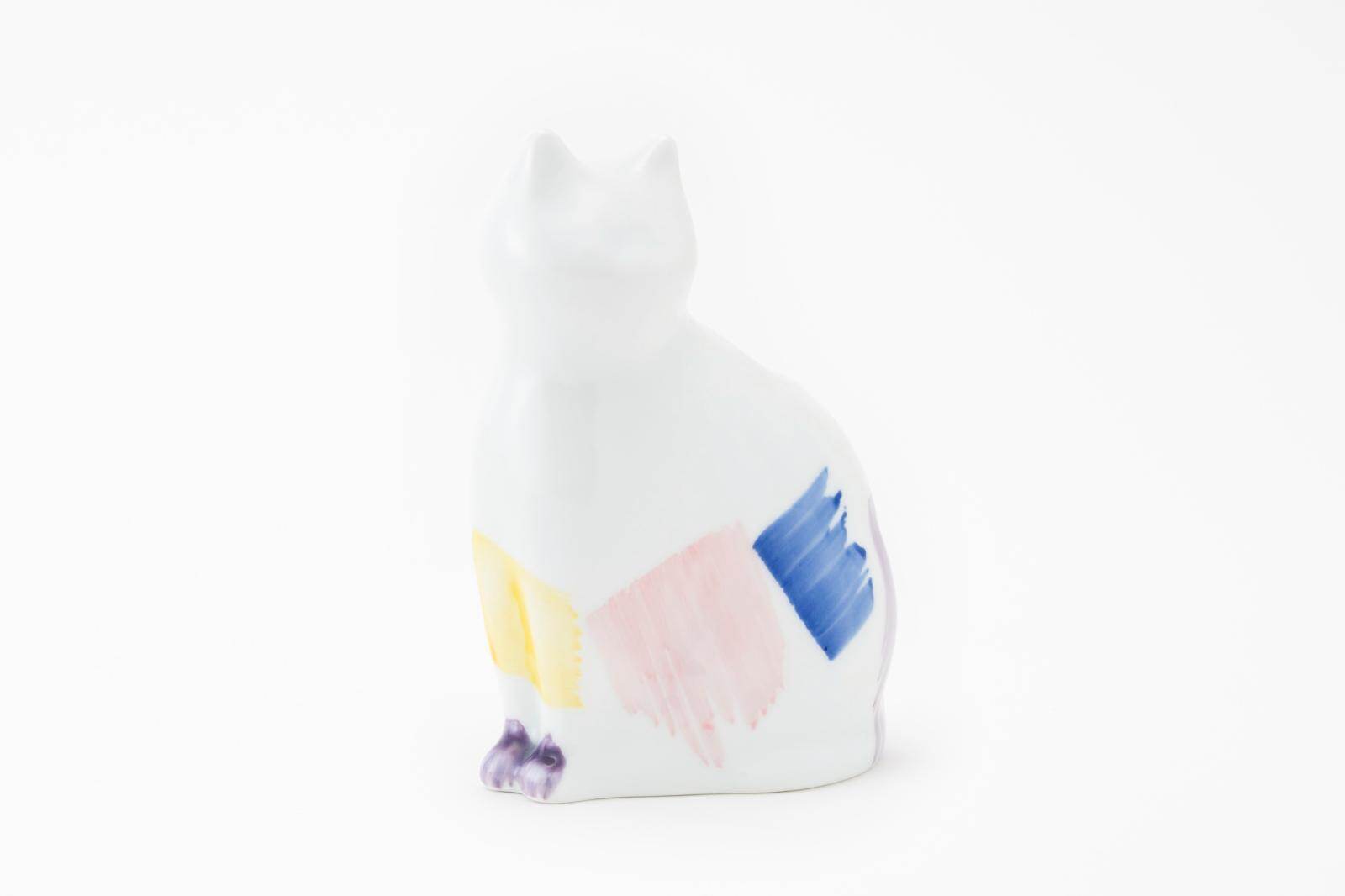 「愛 編む 磁器猫」色猫 4,950円