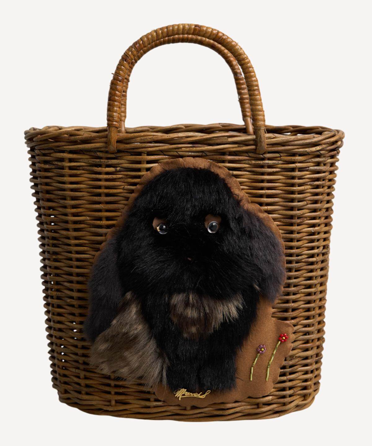 うさぎのカゴバッグ 38,500円