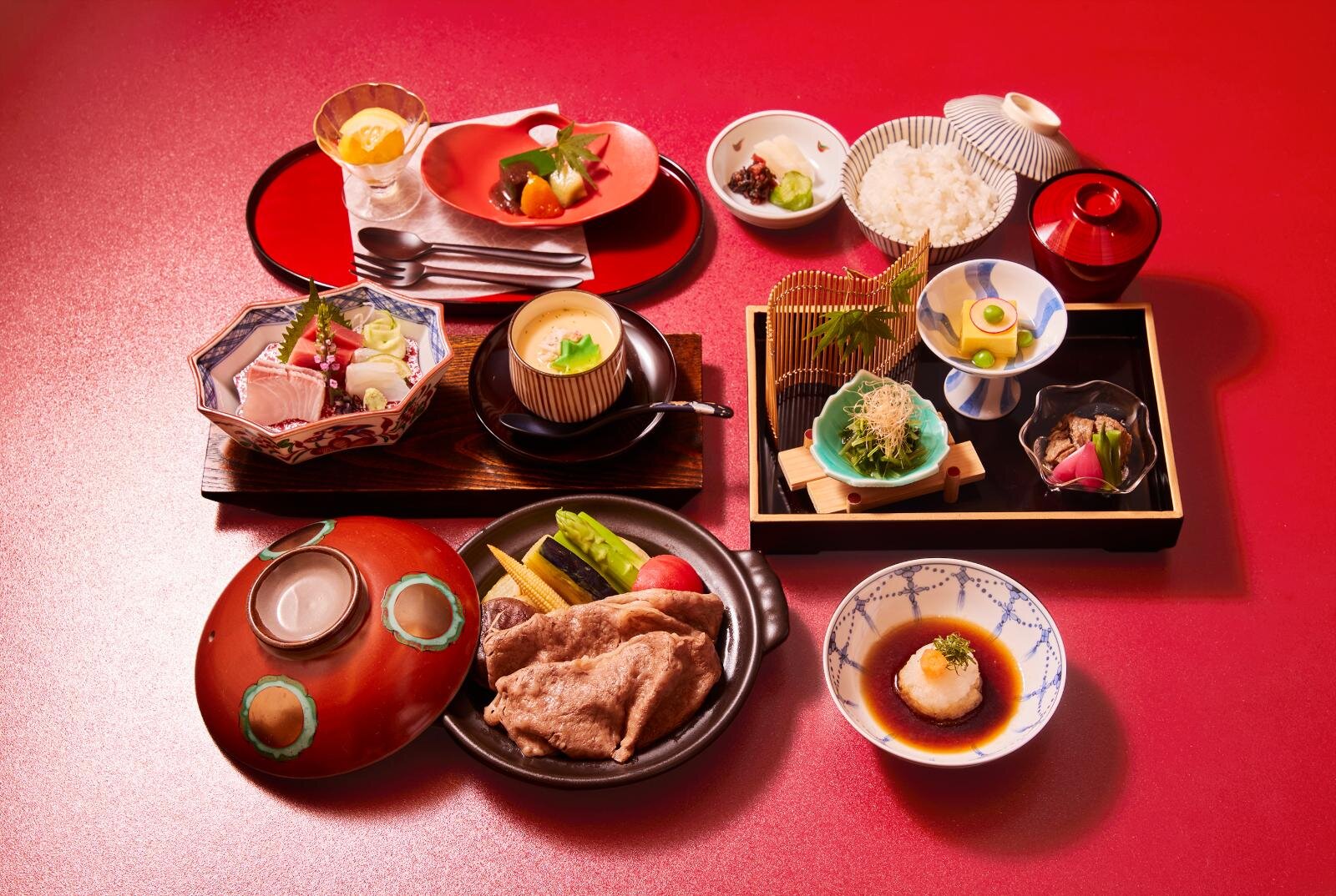 人形町今半「限定ランチ 夏のポンズ焼御膳」特上 5,390円 / 極上7,810円 ※別途サービス料10%