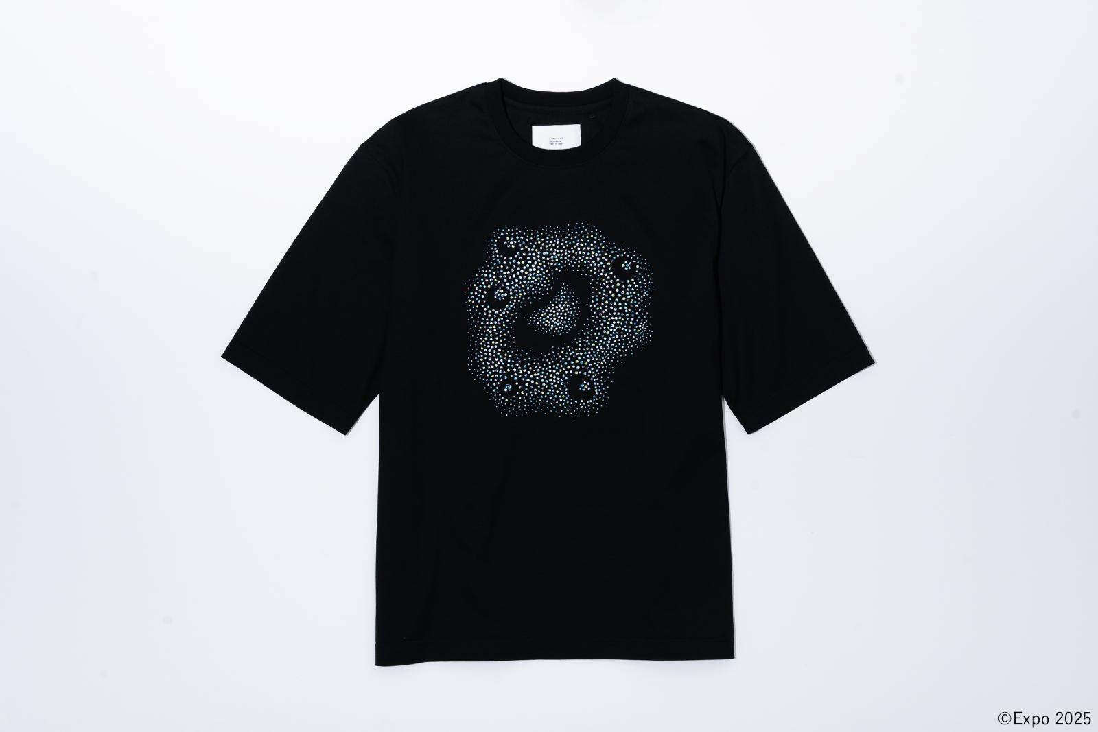 ★EXPO2025万博　ミャクミャク　ミリオン　人気コラボTシャツ　黒Mサイズ★ ミャクミャク」を“2,000個の目玉”で表現、ハトラの大阪・関西