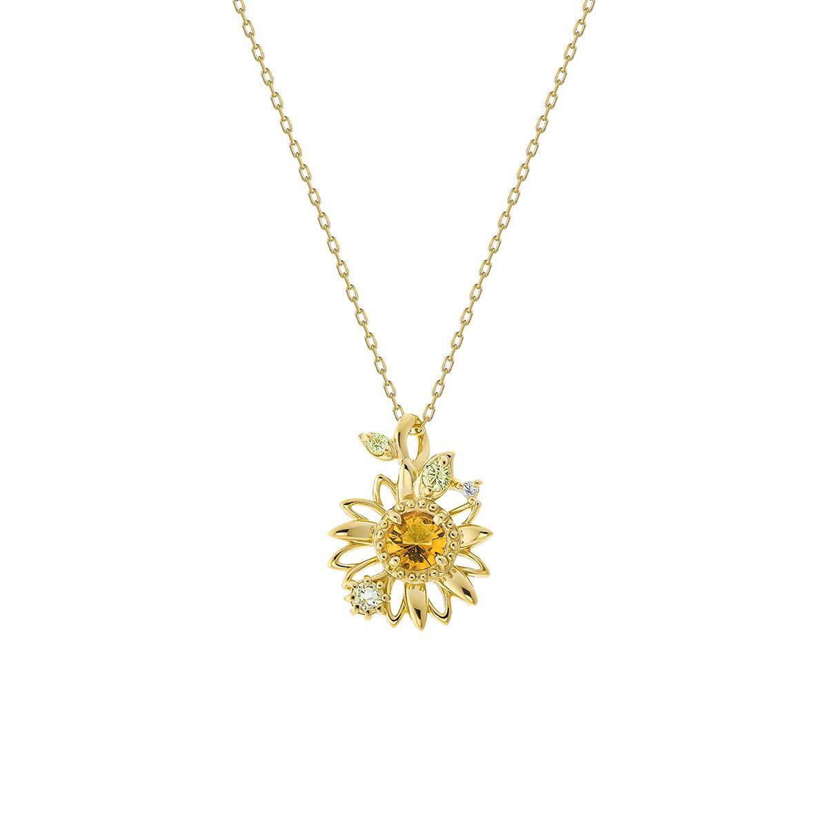 K10YG ネックレス / Citrine / Lemon Quartz / Peridot / Topaz 50,600円