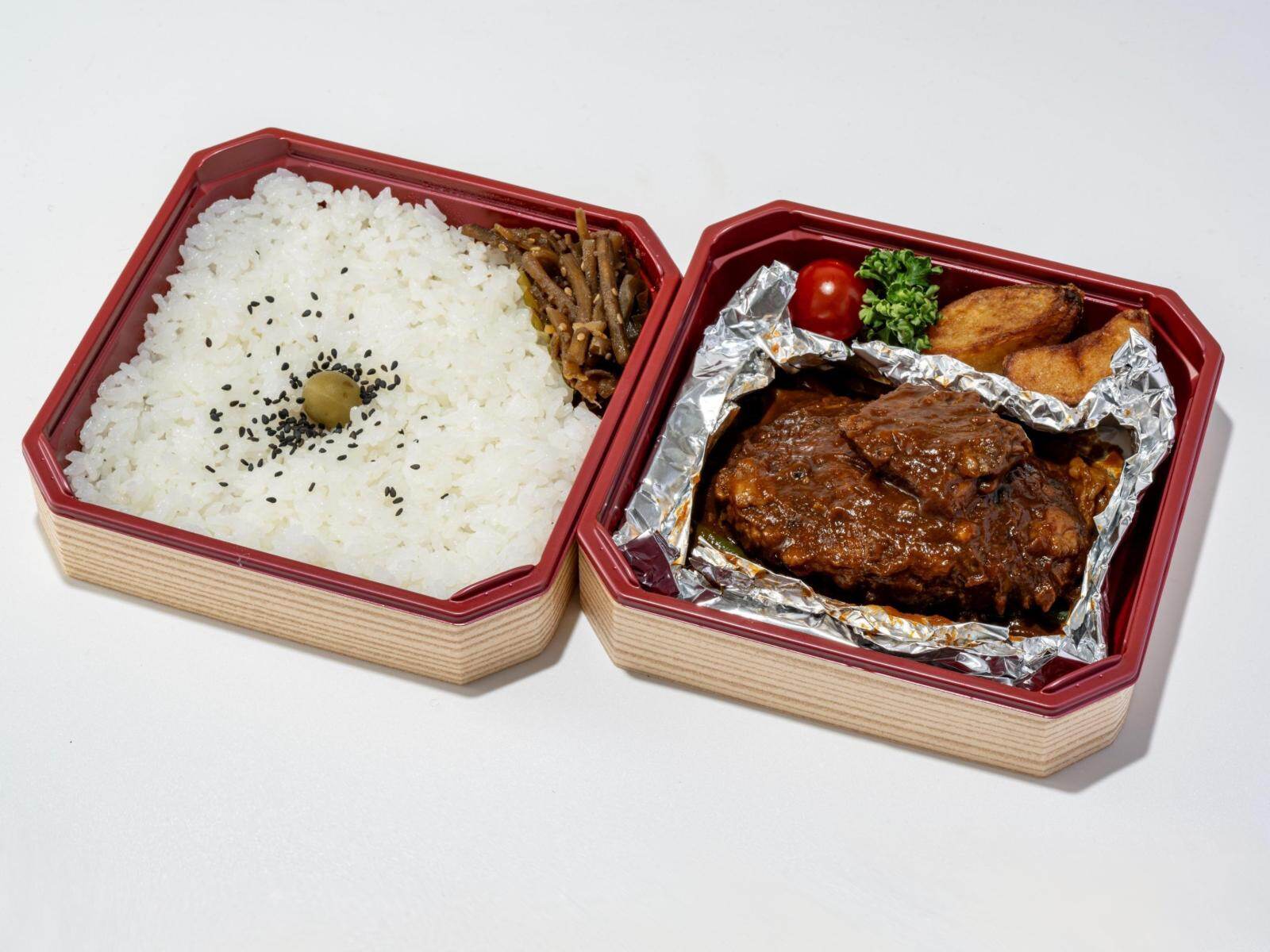 駅弁つばめグリル「つばめ風ハンブルグステーキ弁当」 1,980円