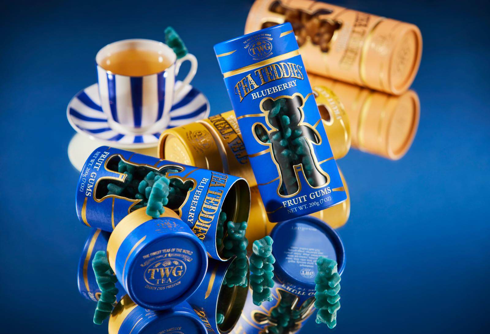 新品 TWG Tea テディ フルーツグミ 200g 6種類 TWG Tea「テディベア型」フルーツグミ、お湯に入れると華やか