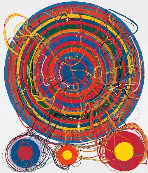 田中敦子 《Thanks Sam》 1963年 千葉市美術館蔵 © Kanayama Akira and Tanaka Atsuko Association