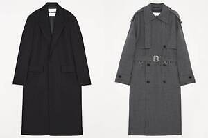 JIL SANDER ブラック トレンチコートロング Aラインヴィンテージ