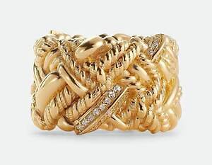 ボッテガ・ヴェネタ“編み込み”ジュエリー、ジルコニア付きリング＆シルバーブレスレット｜写真8