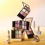 ルナソル2025年秋コスメ、ピンクモーヴアイシャドウ＆リップ用美容液マスク｜写真1