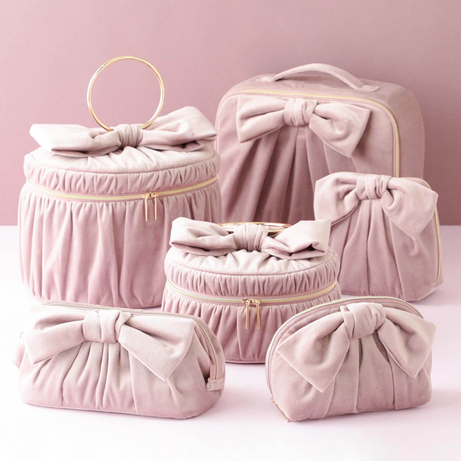 フランフラン秋色メイクツール、リボンを飾ったベロアポーチやヘアクリップも｜写真58