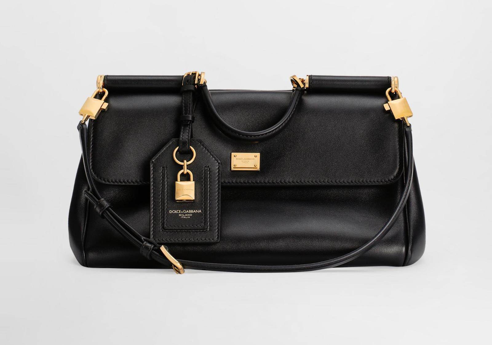 希少 DOLCE&GABBANA ドルガバ シシリー レザー ハンドバッグ ドルチェ＆ガッバーナのアイコンバッグ「シシリー」新作