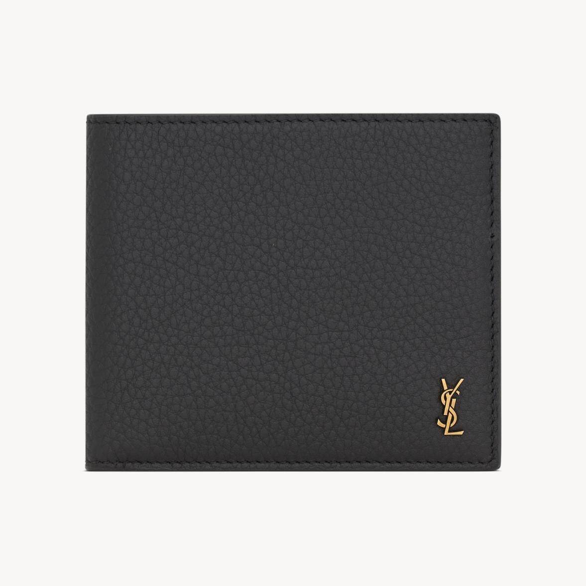サンローランのメンズ財布、“YSLロゴ”華やぐ二つ折り財布＆艶やかダークグリーンのミニ財布
