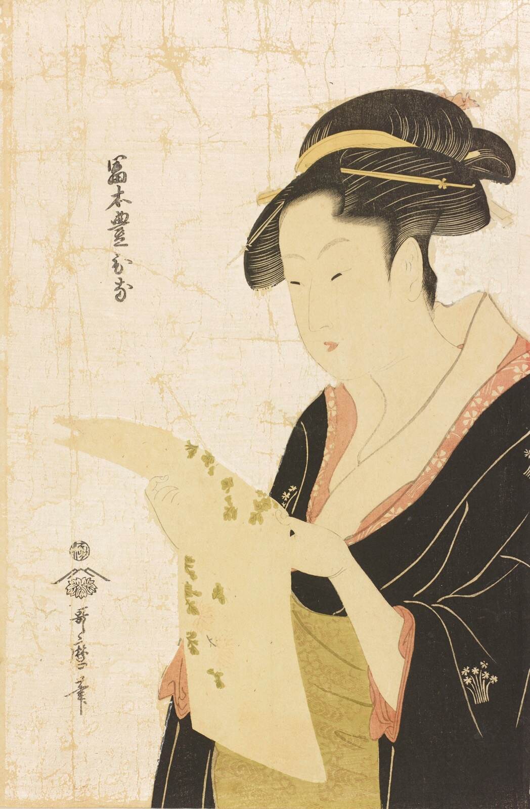 喜多川歌麿 《冨本豊ひな》 版元：蔦屋重三郎 ［後期展示］