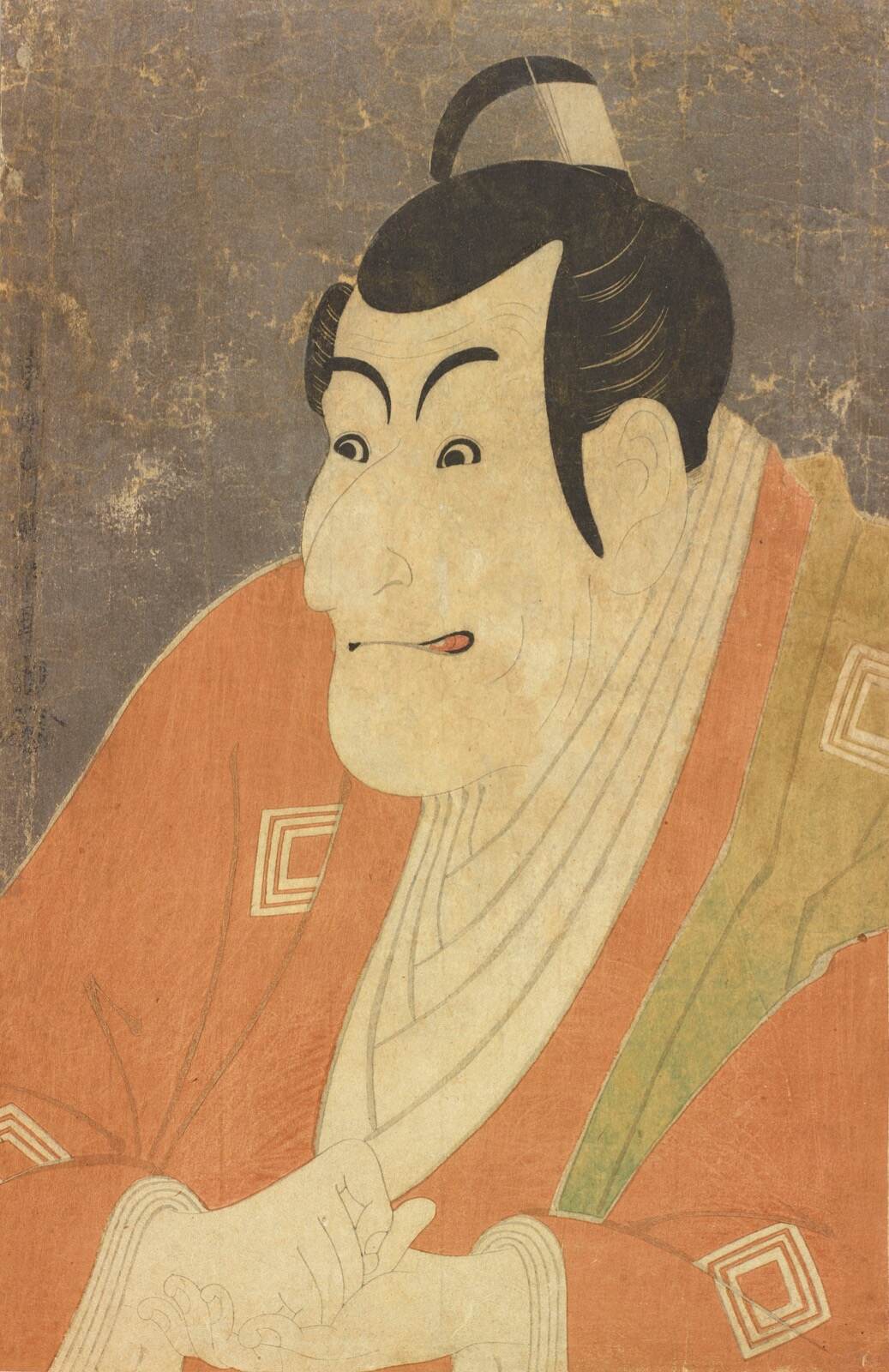 東洲斎写楽 《市川鰕蔵の竹村定之進》 版元：蔦屋重三郎 ［後期展示］