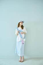 キャス キッドソン“手書き”のギンガムチェック雑貨、結べるリボン付きトートバッグ＆ポーチ｜写真9