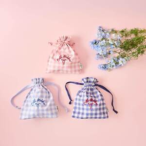 キャス キッドソン“手書き”のギンガムチェック雑貨、結べるリボン付きトートバッグ＆ポーチ｜写真2