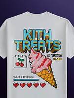 キス トリーツ”アーケードゲーム”風8ビットロゴTシャツ、フルーツグミ載せたミルクシェイクも｜写真2