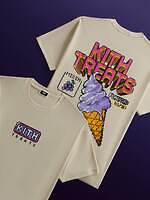 キス トリーツ”アーケードゲーム”風8ビットロゴTシャツ、フルーツグミ載せたミルクシェイクも｜写真3