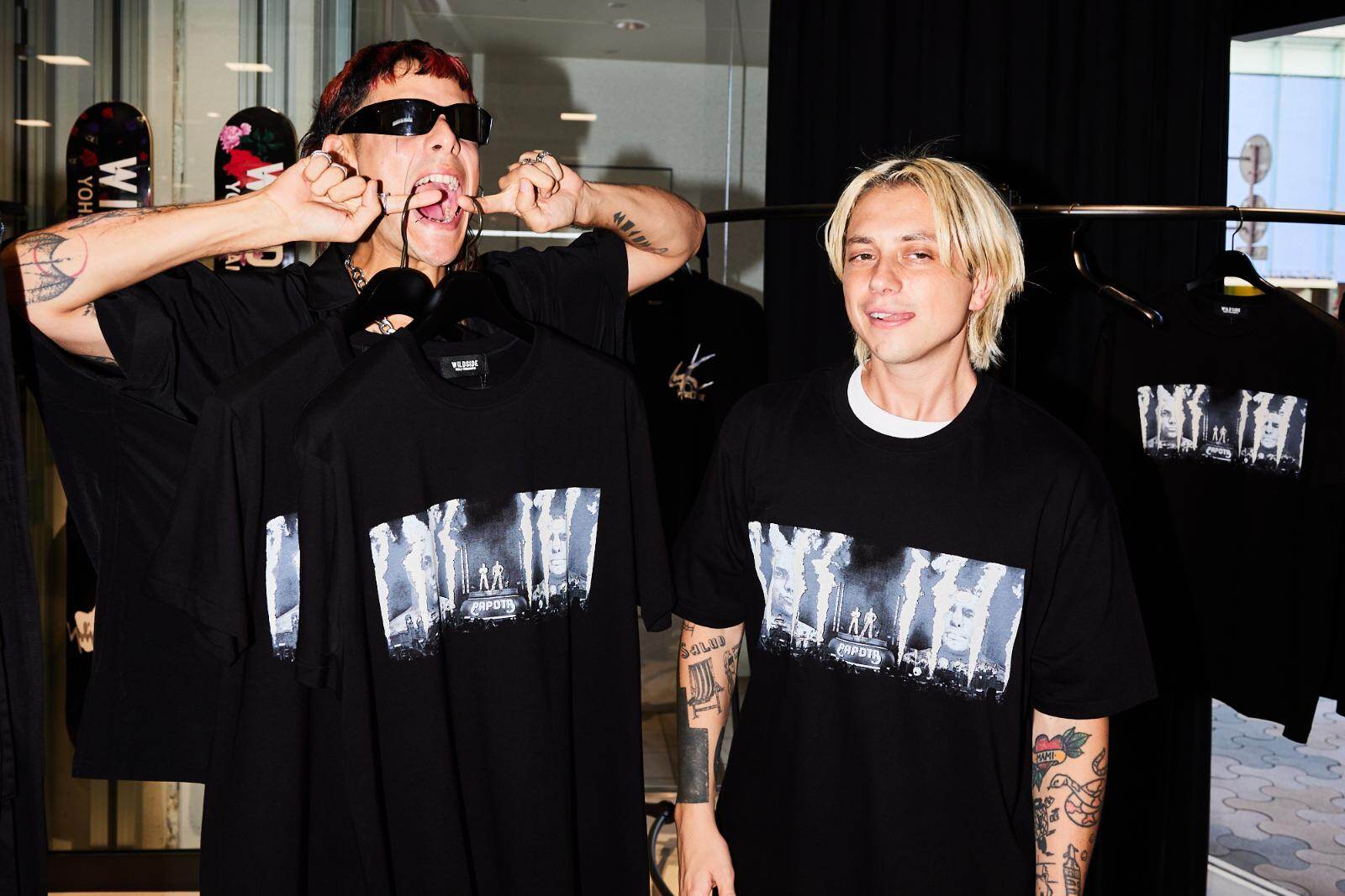 ワイルド サイド ヨウジヤマモト×カトリエル＆パコ・アモロソのコラボTシャツ、ライブの瞬間をプリント｜写真4