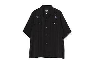 ワイルドサイド ヨウジヤマモト×ニードルズ、蝶の舞う薔薇を刺繍したウエスタンシャツ＆Tシャツ