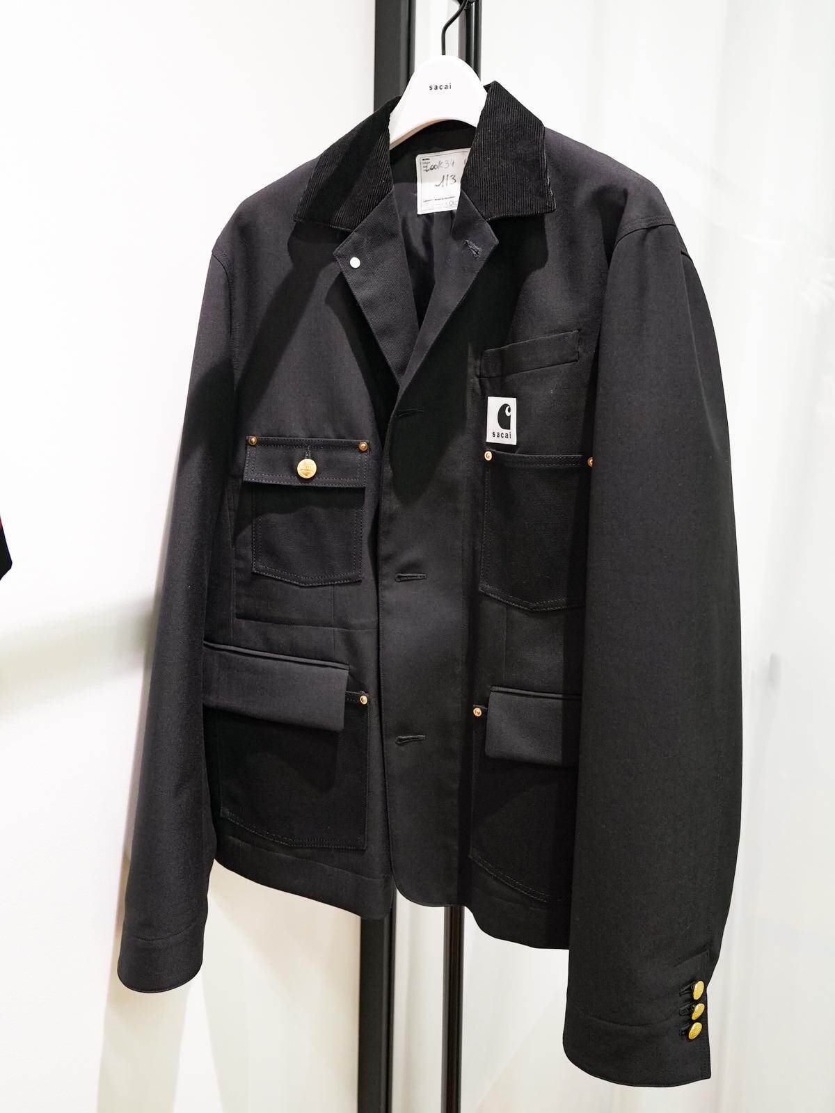 sacai×カーハート WIPコラボ第4弾、“キャンバス地”ブレザー風ジャケット＆ダブルニーパンツなど｜写真1