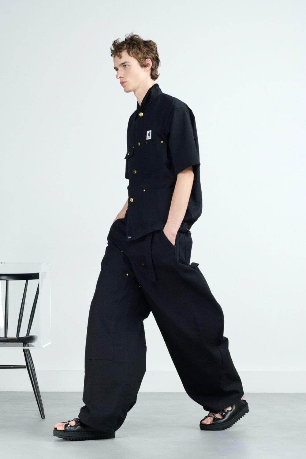 sacai×カーハート WIPコラボ第4弾、“キャンバス地”ブレザー風ジャケット＆ダブルニーパンツなど｜写真11