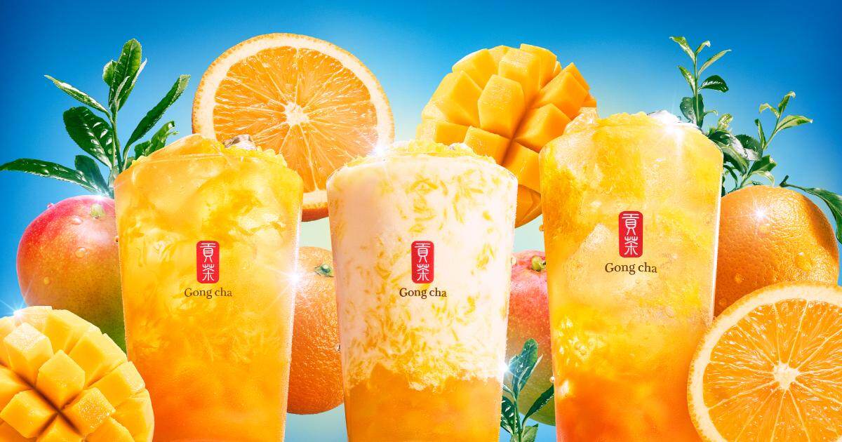 ゴンチャ(Gong cha) マンゴー＆オレンジ｜写真3