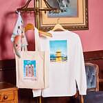 アフタヌーンティー・リビング"ウェス・アンダーソンの世界観”をグッズに、ロゴ入りボトルやエコバッグ｜写真9