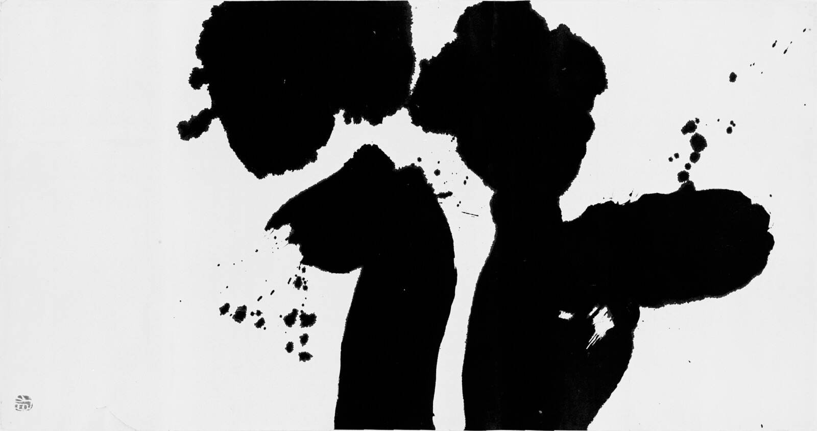 井上有一 《花》 1957年 墨・紙 個人蔵
© UNAC TOKYO