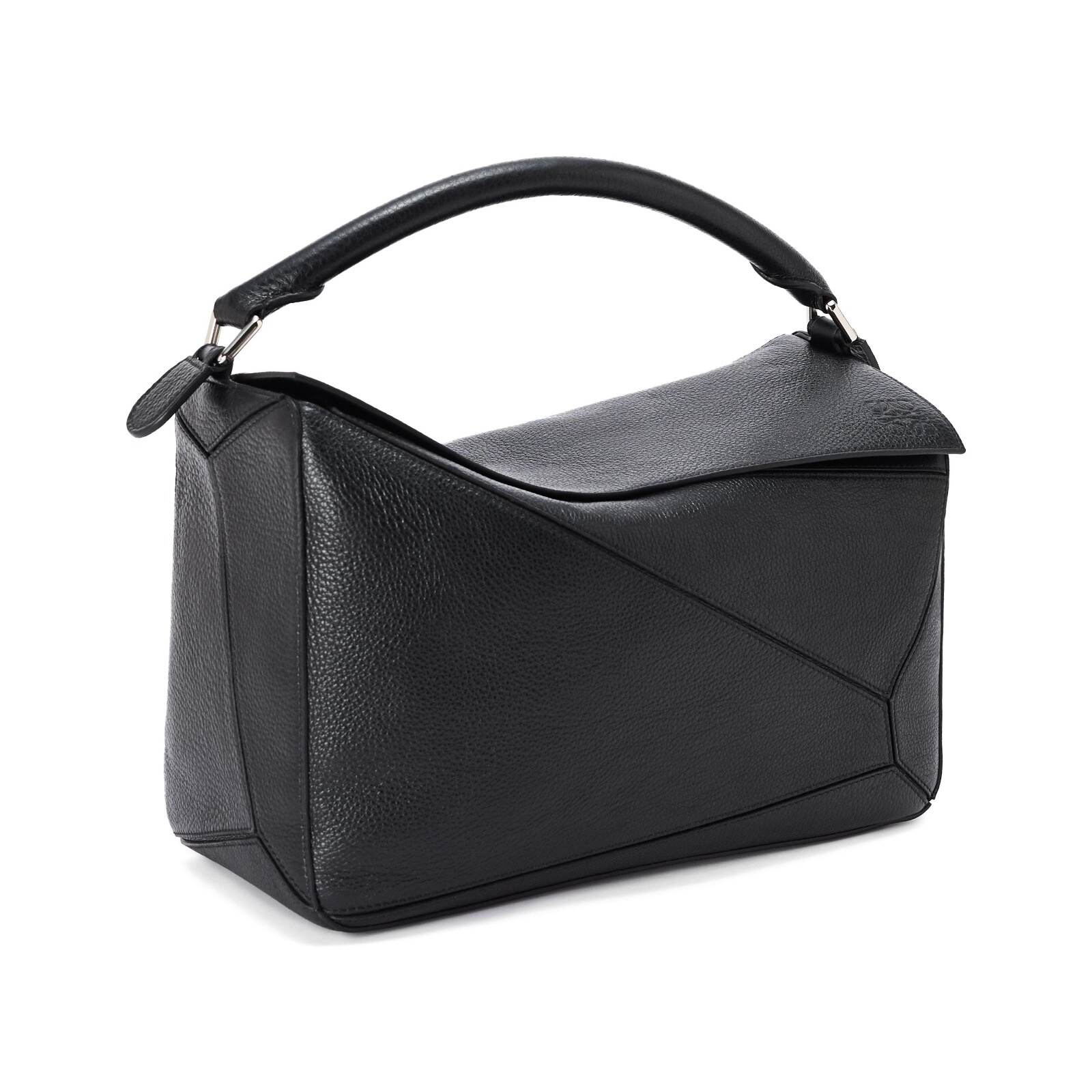 【希少】美品　ロエベ　パズル　メッセンジャー　ショルダー　シボ革　ブラック Yahoo!オークション - 希少 LOEWE ロエベ パズル メッセンジャー