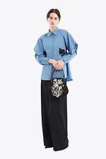 ミューラル、クリムト《接吻》着想の刺繍レースドレス＆“まるで花束”花柄刺繍のバッグ｜写真45