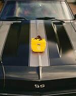 ”モップ生地”目玉付きハンドバッグ、ザ スタンド フール ソー グッズで｜写真2