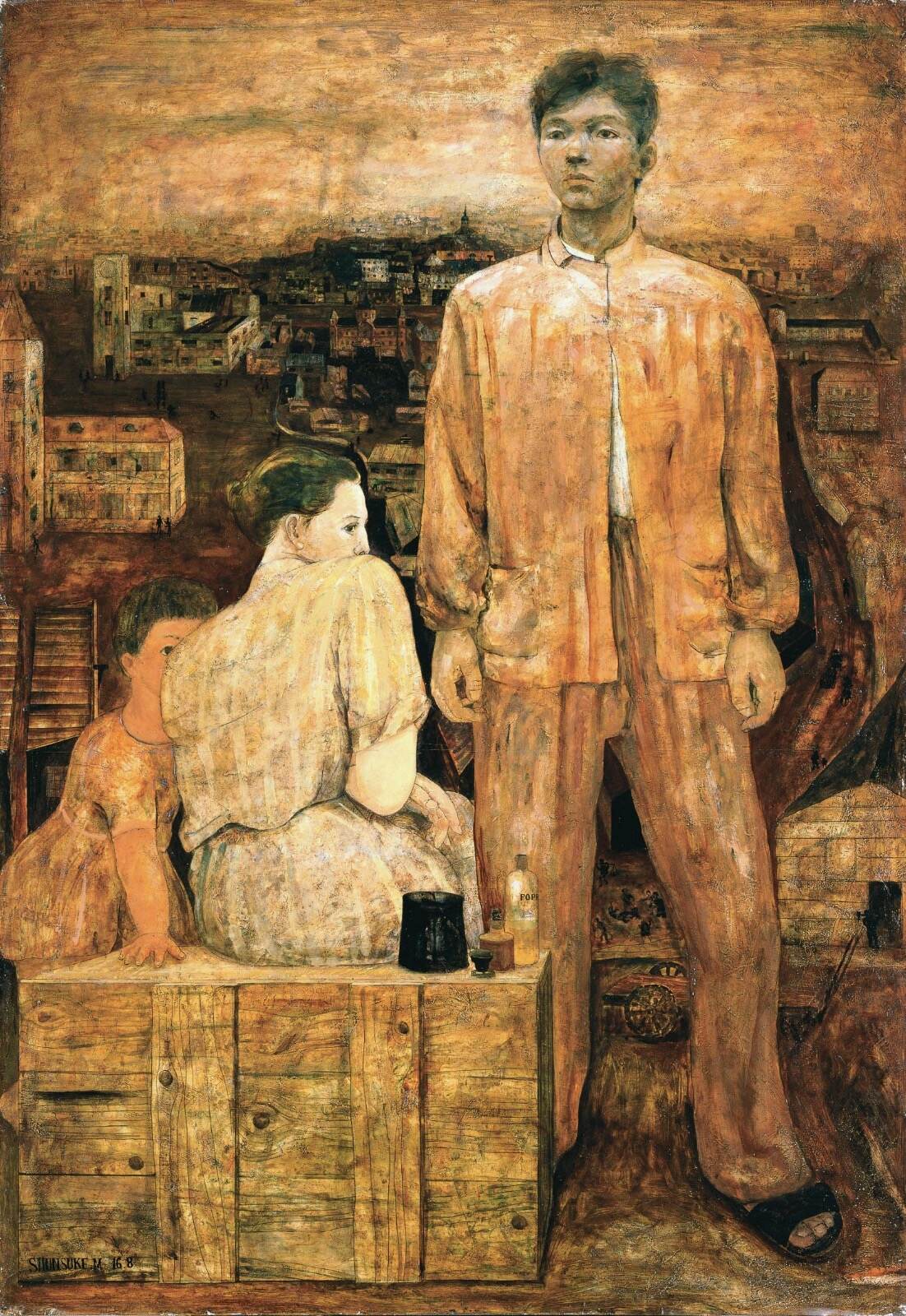 松本竣介 《画家の像》 昭和16年(1941年) 宮城県美術館蔵