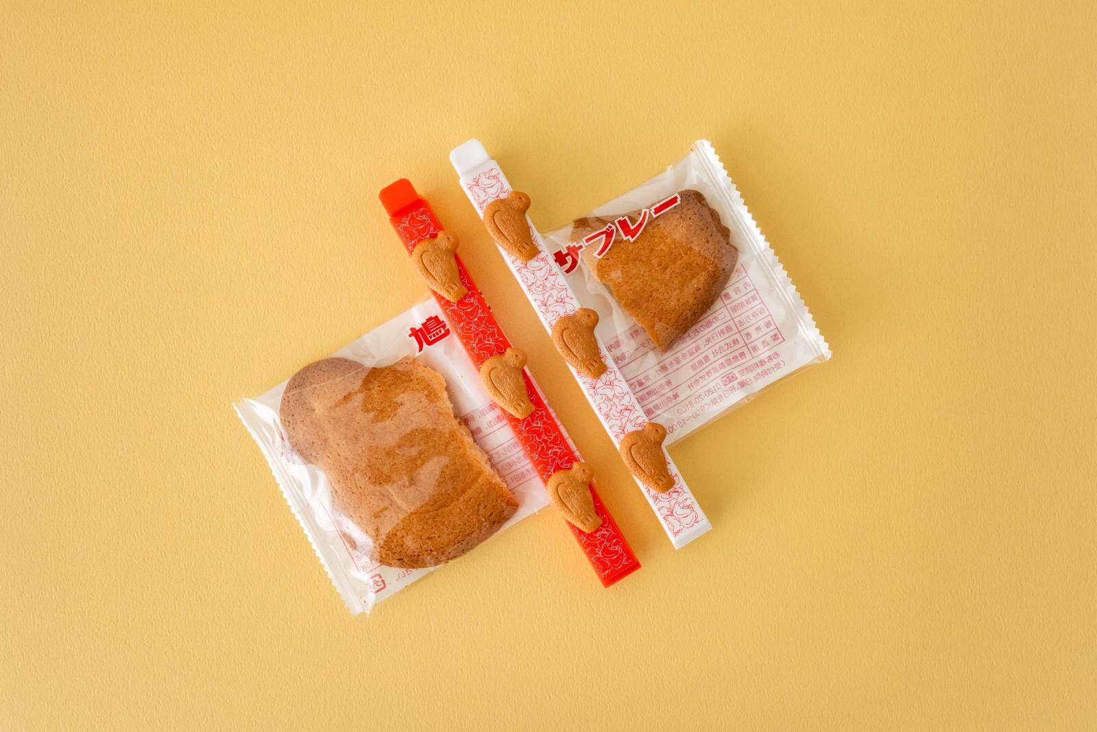 鳩サブレー」モチーフのクリップ＆ジッパーバッグ、鳩の日限定で