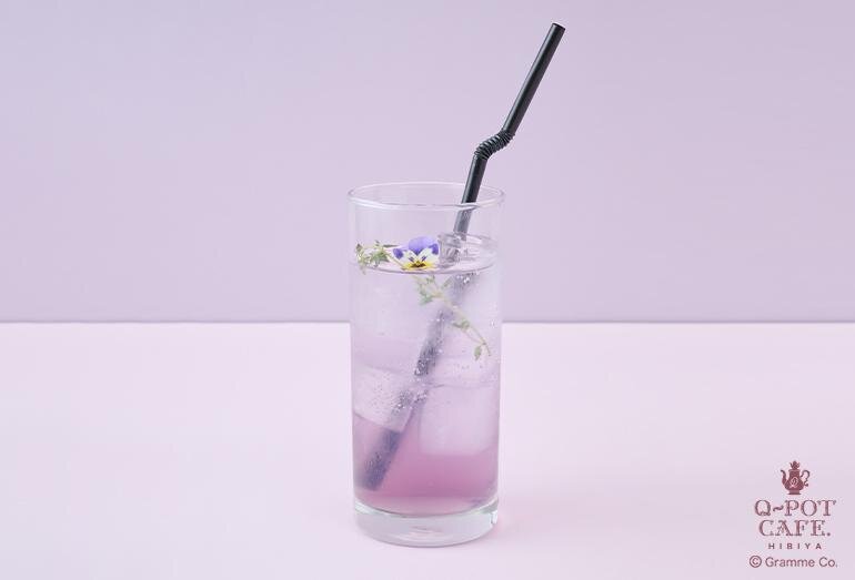 Q-pot CAFE.2号店が東京・日比谷に、“劇場”テーマのすみれ色アフタヌーンティー＆パフェ｜写真15