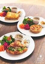 Q-pot CAFE.2号店が東京・日比谷に、“劇場”テーマのすみれ色アフタヌーンティー＆パフェ｜写真27