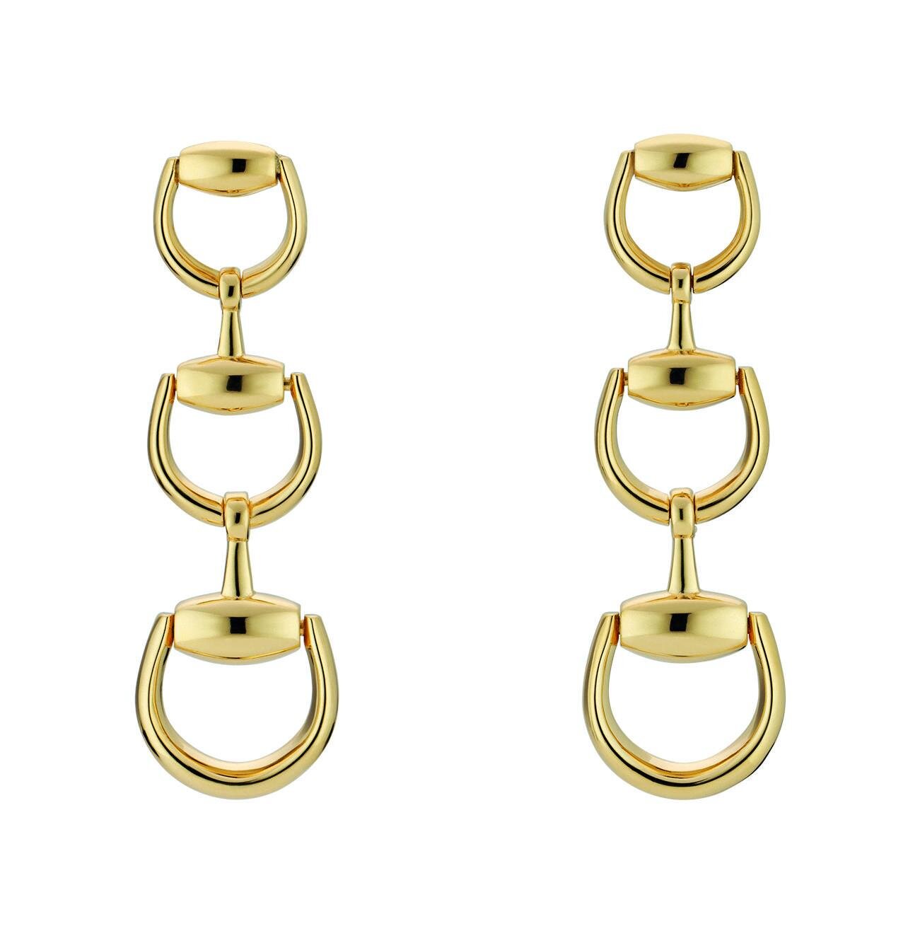 【GUCCI】〔ホースビット〕18K ダイヤモンド ピアス ホースビット〕18K ダイヤモンド ピアス18K ピンクゴールド