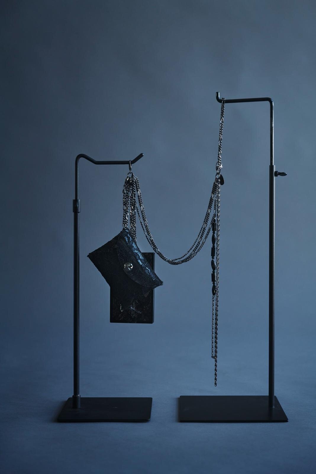 ディスコード ヨウジヤマモト、レザーショルダーバッグ＆インドのビーズ刺繍ポーチ｜写真8